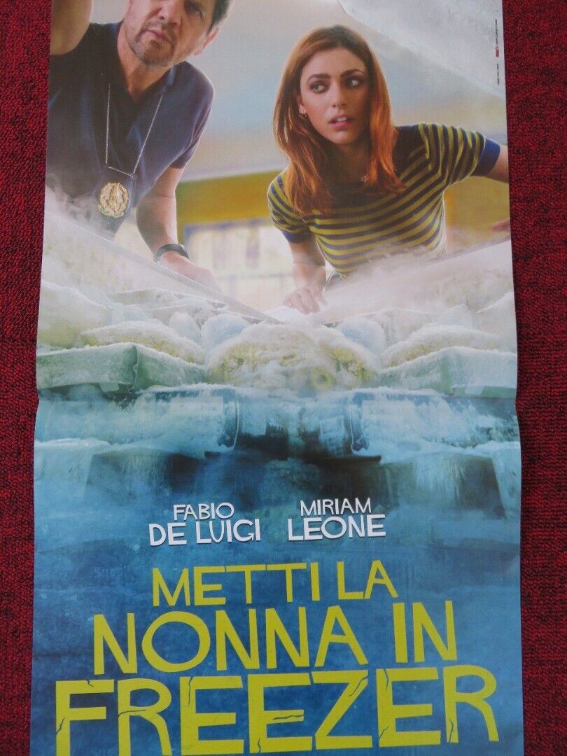 METTI LA NONNA IN FREEZER ITALIAN LOCANDINA (26.5"x12.5") POSTER M LEONE 2018 Movie posters