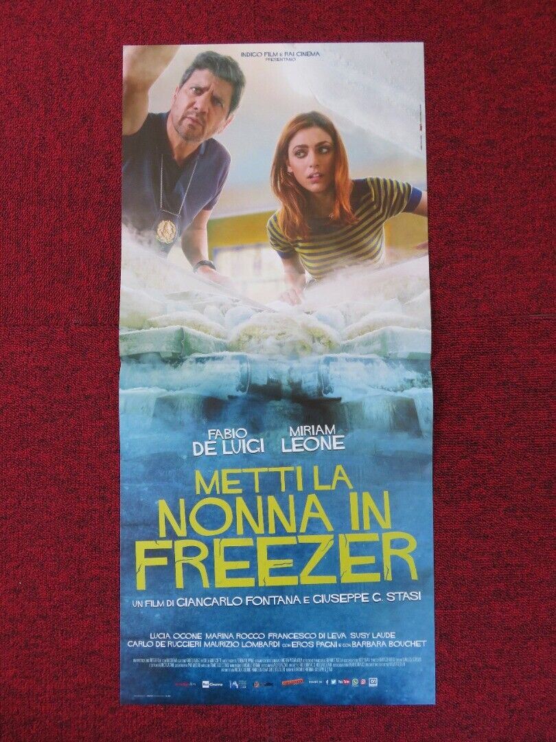 METTI LA NONNA IN FREEZER ITALIAN LOCANDINA (26.5"x12.5") POSTER M LEONE 2018 Movie posters