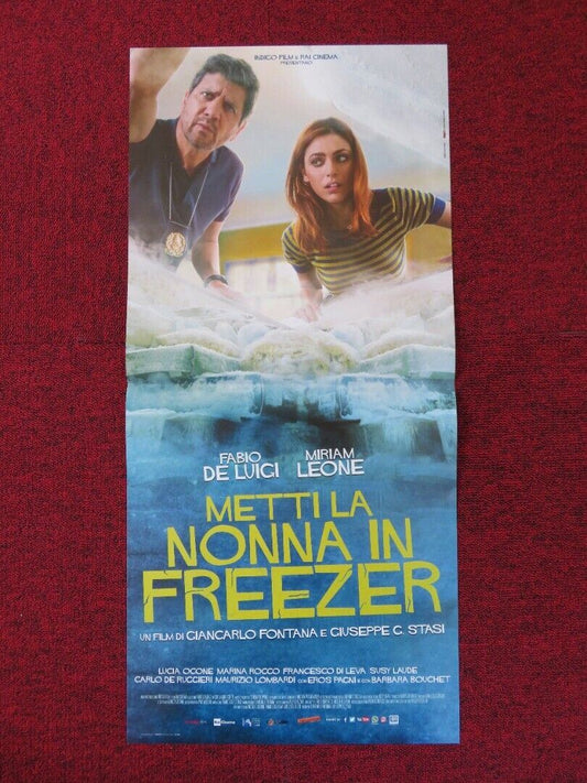 METTI LA NONNA IN FREEZER ITALIAN LOCANDINA (26.5"x12.5") POSTER M LEONE 2018 Movie posters