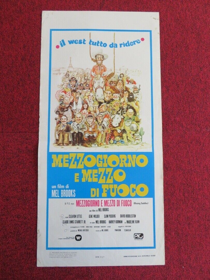 MEZZOGIORNO E MEZZO DI FUOCHO ITALIAN LOCANDINA (27.5"x13.5") POSTER 1967 Movie posters