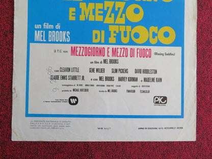 MEZZOGIORNO E MEZZO DI FUOCHO ITALIAN LOCANDINA (27.5"x13.5") POSTER 1967 Movie posters