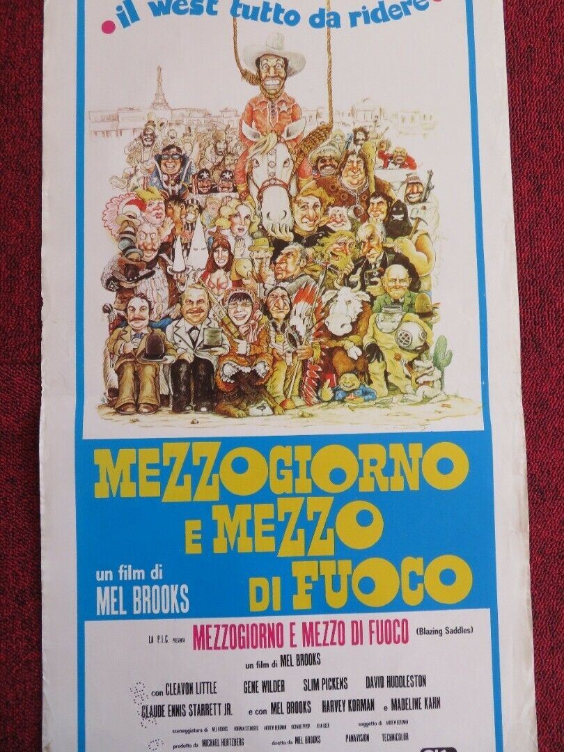 MEZZOGIORNO E MEZZO DI FUOCHO ITALIAN LOCANDINA (27.5"x13.5") POSTER 1967 Movie posters
