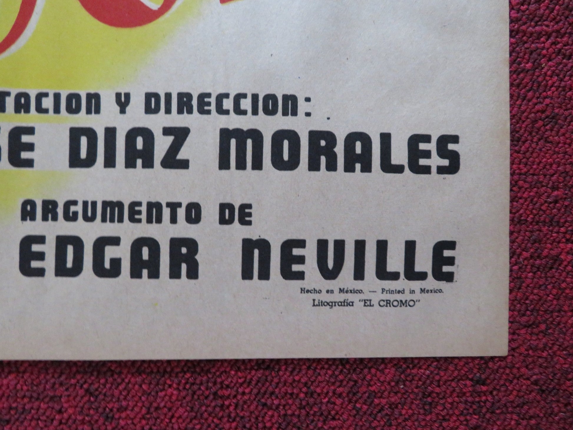 MI NOCHE DE BODAS FOLDED MEXICAN POSTER LUPITA ALDAY PINO BARATTI 1955 Rendezvous Cinema Movie posters