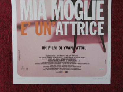 MIA MOGLIE E' UN'ATTRICE ITALIAN LOCANDINA (27.5"x13") POSTER C. GAINSBOURG 2003 Movie posters