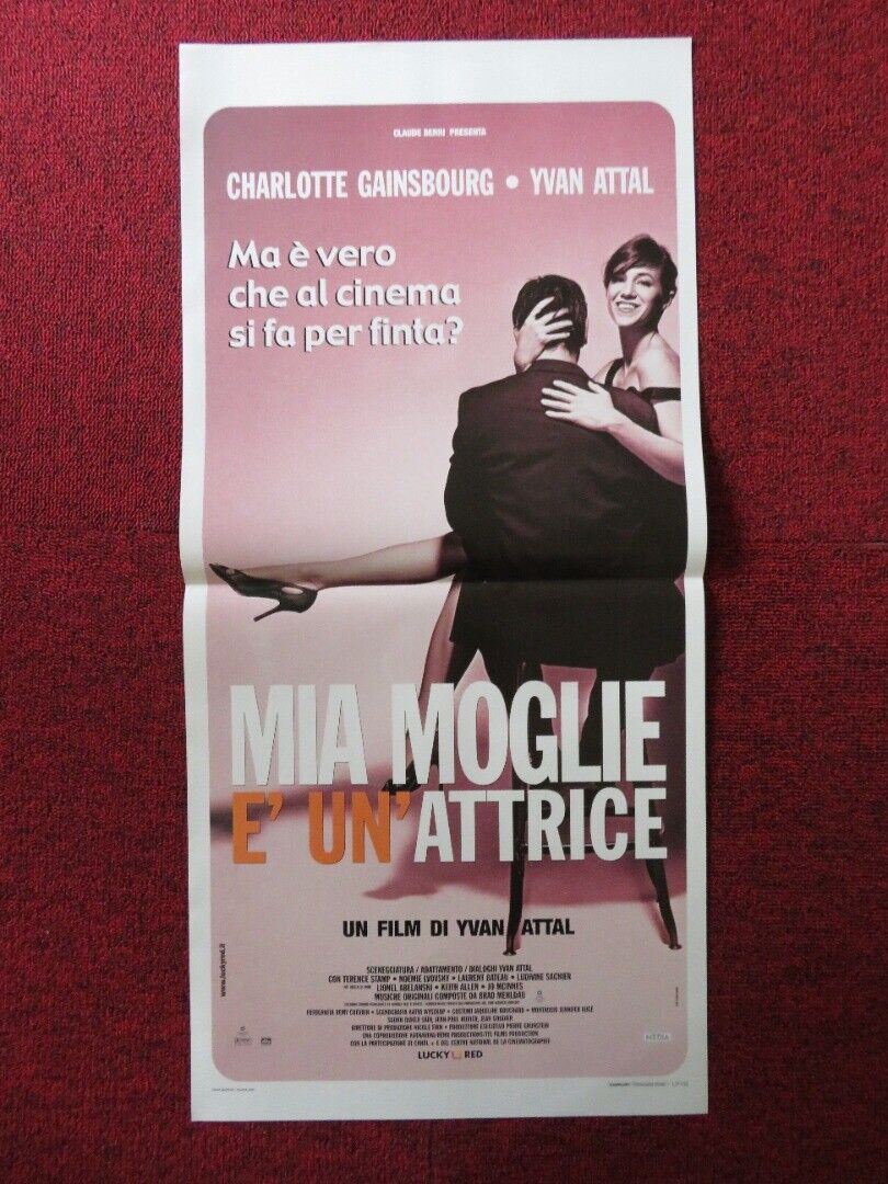 MIA MOGLIE E' UN'ATTRICE ITALIAN LOCANDINA (27.5"x13") POSTER YVAN ATTAL 2003 Movie posters