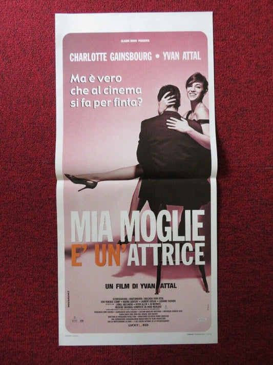 MIA MOGLIE E' UN'ATTRICE ITALIAN LOCANDINA (27.5"x13") POSTER YVAN ATTAL 2003 Movie posters