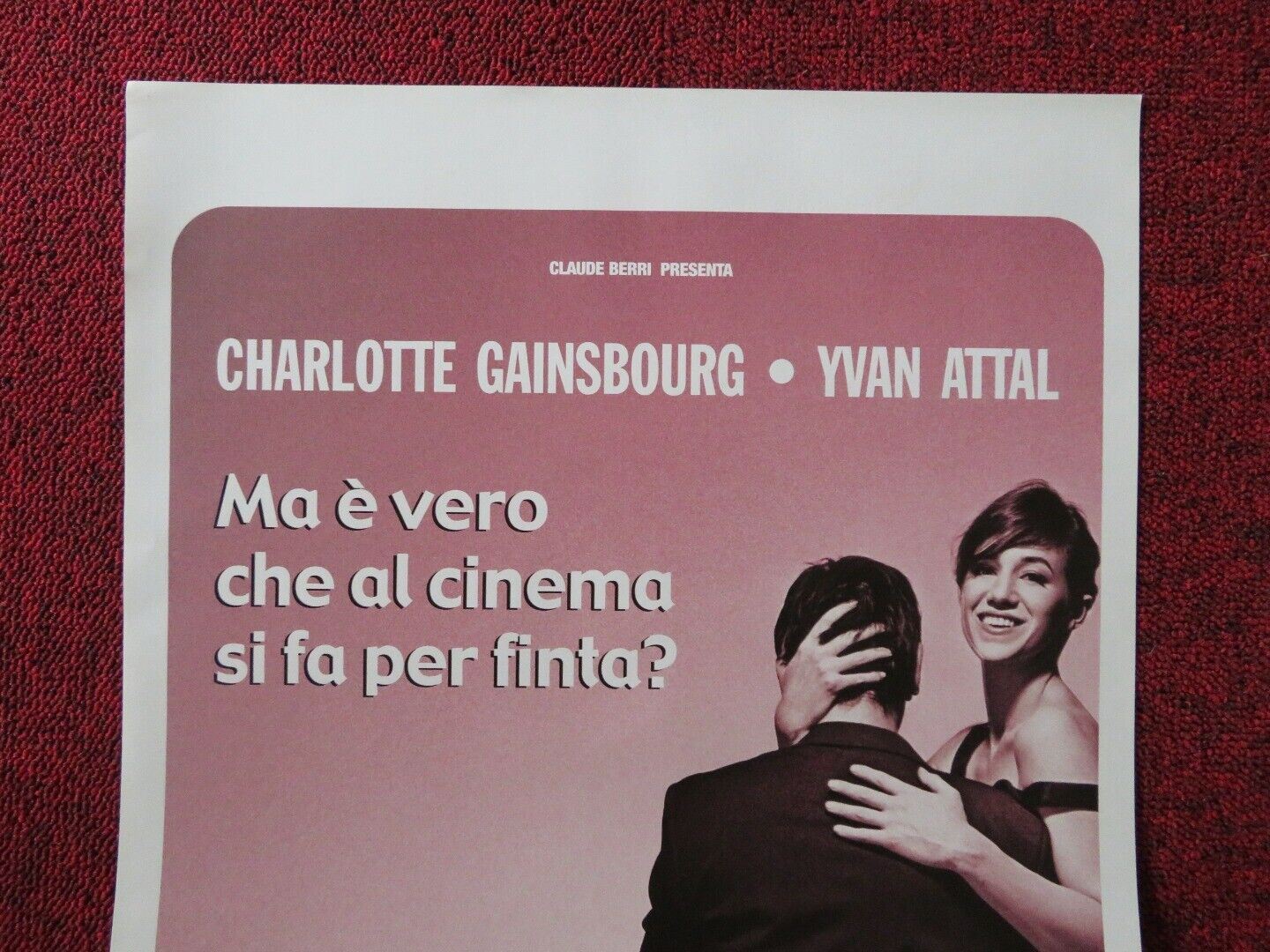 MIA MOGLIE E' UN'ATTRICE ITALIAN LOCANDINA (27.5"x13") POSTER YVAN ATTAL 2003 Movie posters