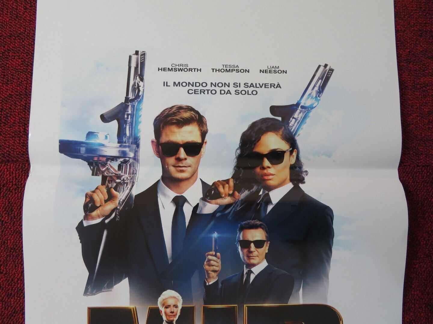 MIB INTERNATIONAL ITALIAN LOCANDINA (27.5"x13") POSTER CHRIS HEMSWORTH 2019 Movie posters