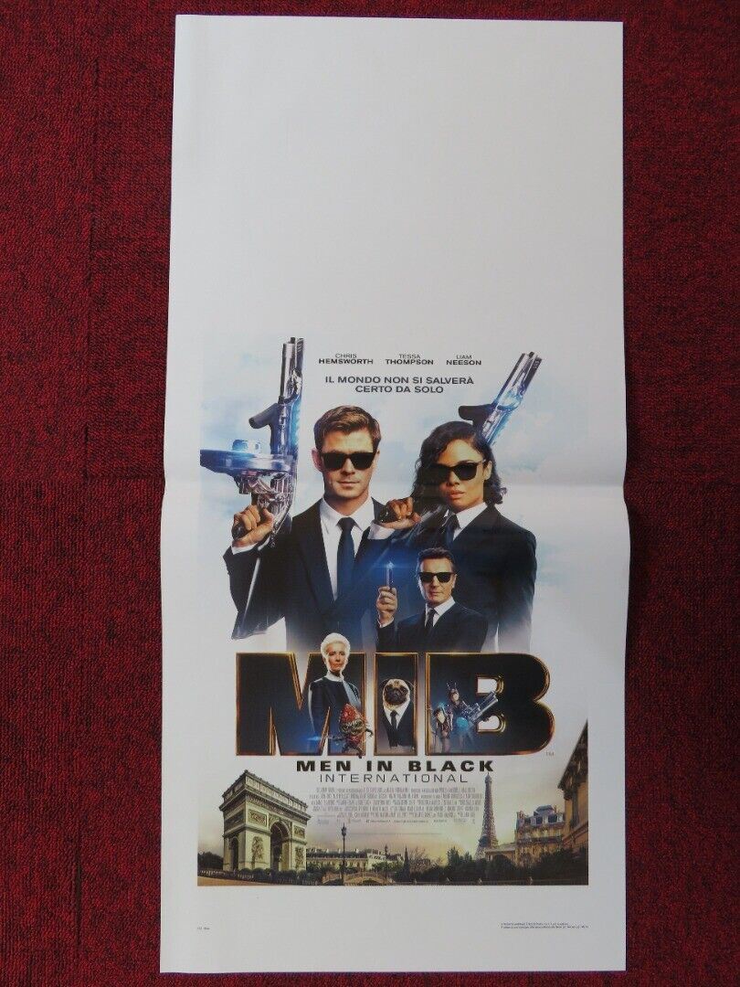 MIB INTERNATIONAL ITALIAN LOCANDINA (27.5"x13") POSTER CHRIS HEMSWORTH 2019 Movie posters