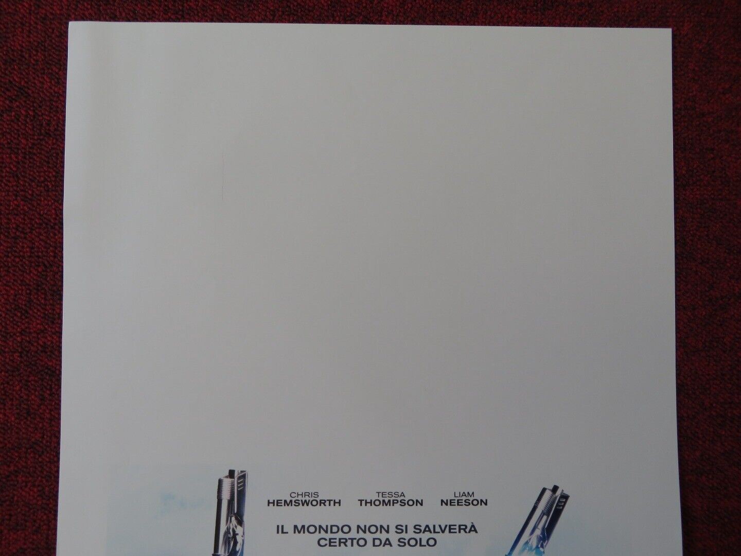 MIB INTERNATIONAL ITALIAN LOCANDINA (27.5"x13") POSTER CHRIS HEMSWORTH 2019 Movie posters