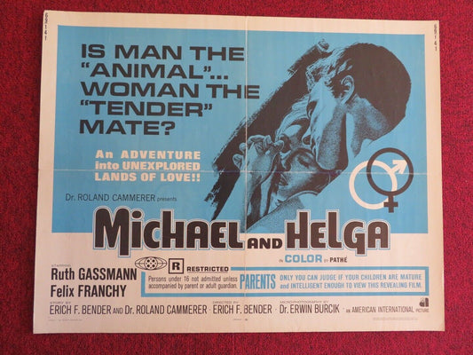 MICHAEL AND HELGA US HALF SHEET (22"x 28") POSTER RUTH GASSMANN 1969 - Rendezvous Cinema