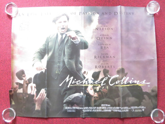 MICHAEL COLLINS UK QUAD (30"x 40") ROLLED POSTER LIAM NEESON JULIA ROBERTS 1996 Rendezvous Cinema Movie posters