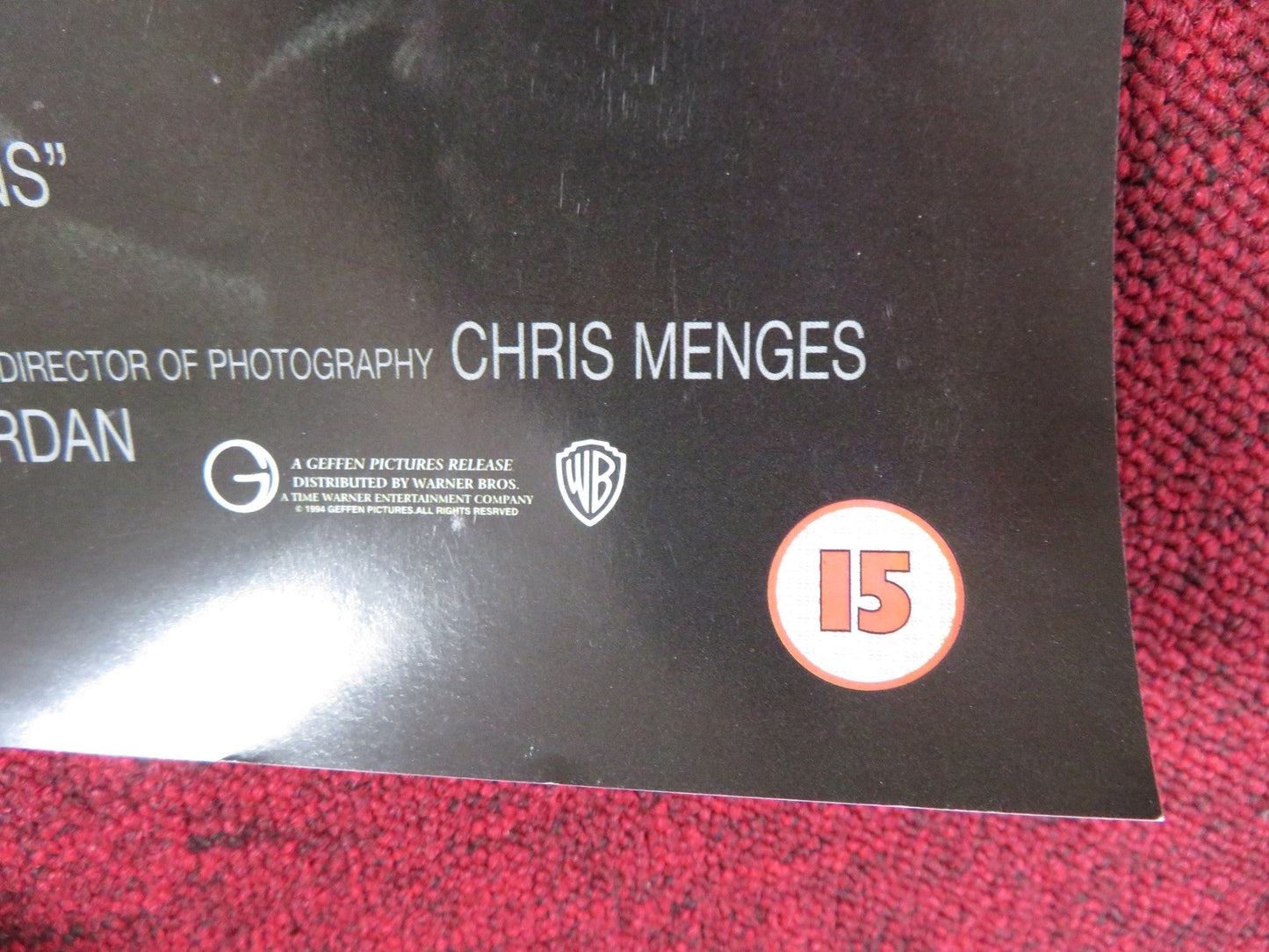 MICHAEL COLLINS VHS VIDEO POSTER LIAM NEESON AIDAN QUINN 1996 Rendezvous Cinema Movie posters