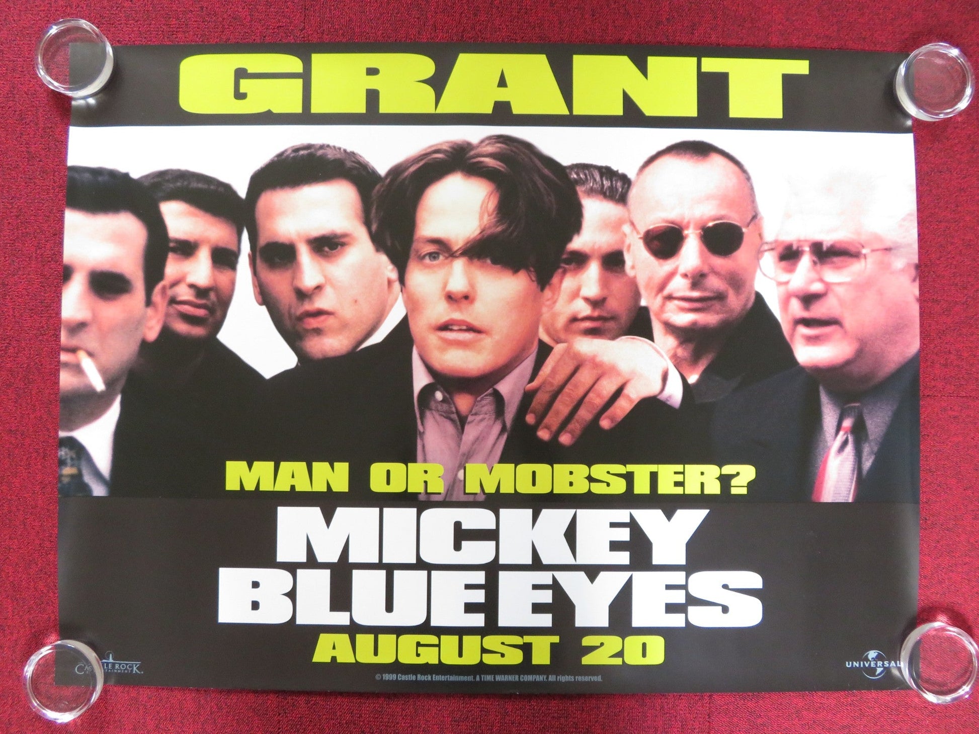 MICKEY BLUE EYES UK QUAD (30"x 40") ROLLED POSTER HUGH GRANT JAMES CAAN 1999 Rendezvous Cinema Movie posters