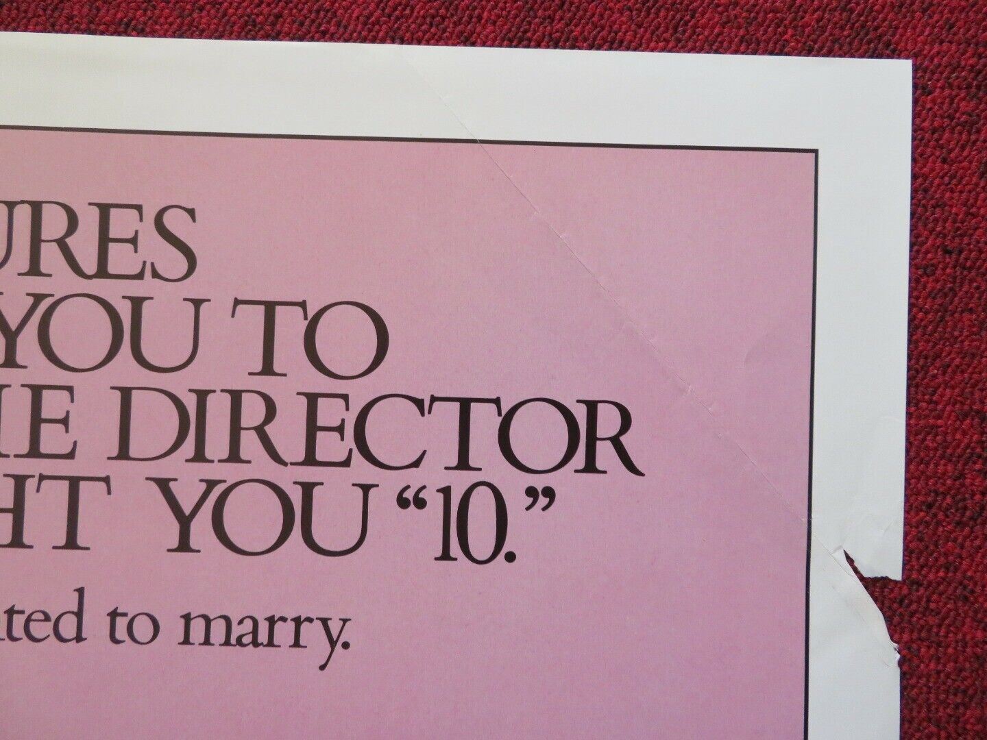 MICKI & MAUDE FOLDED US ONE SHEET POSTER BLAKE EDWARDS DUDLEY MOORE 1984 Movie posters