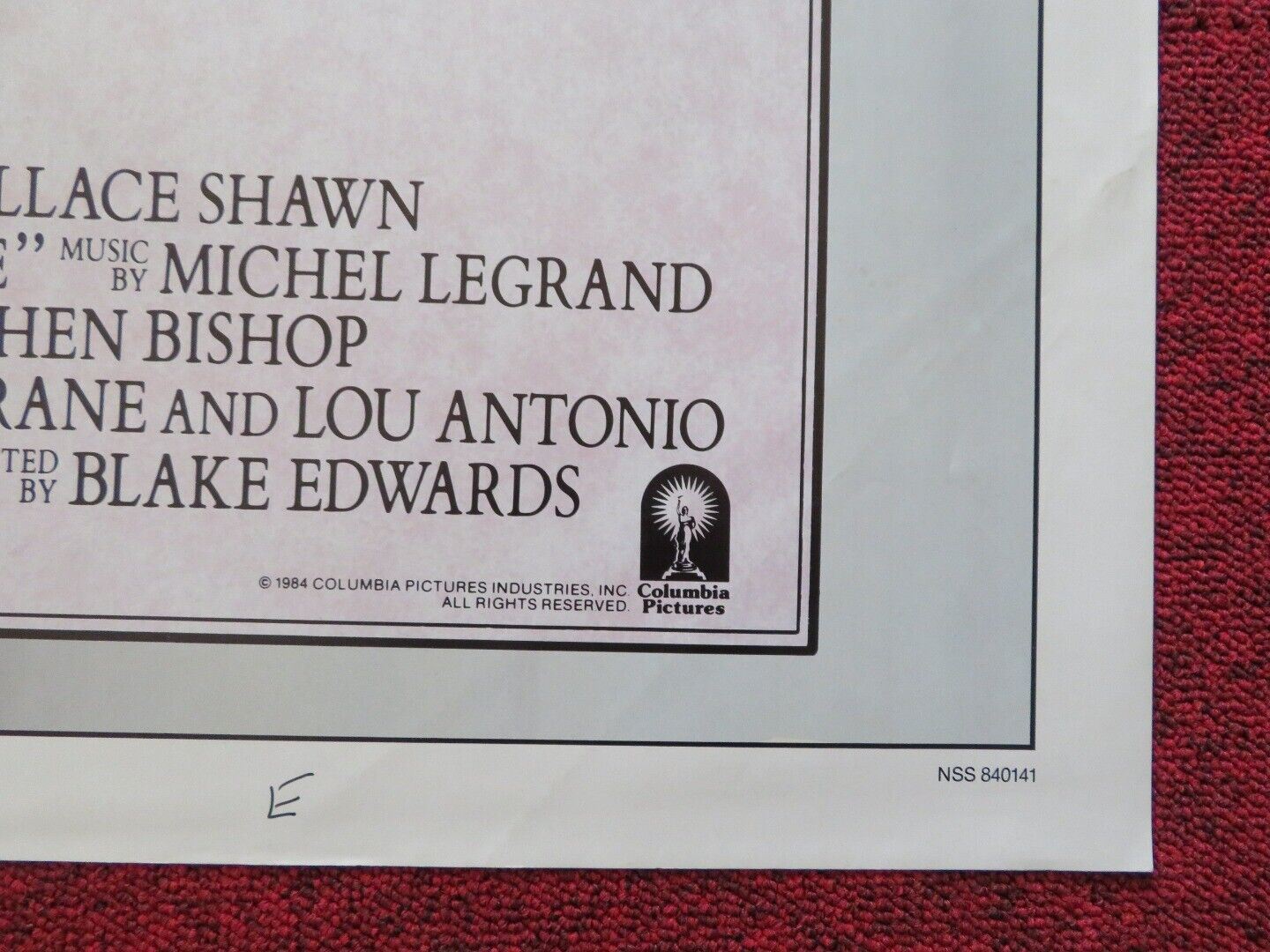 MICKI & MAUDE FOLDED US ONE SHEET POSTER BLAKE EDWARDS DUDLEY MOORE 1984 Movie posters