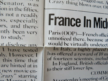 MIDDLE AGE CRAZY FOLDED US ONE SHEET POSTER ANN - MARGRET BRUCE DERN 1980 Movie posters