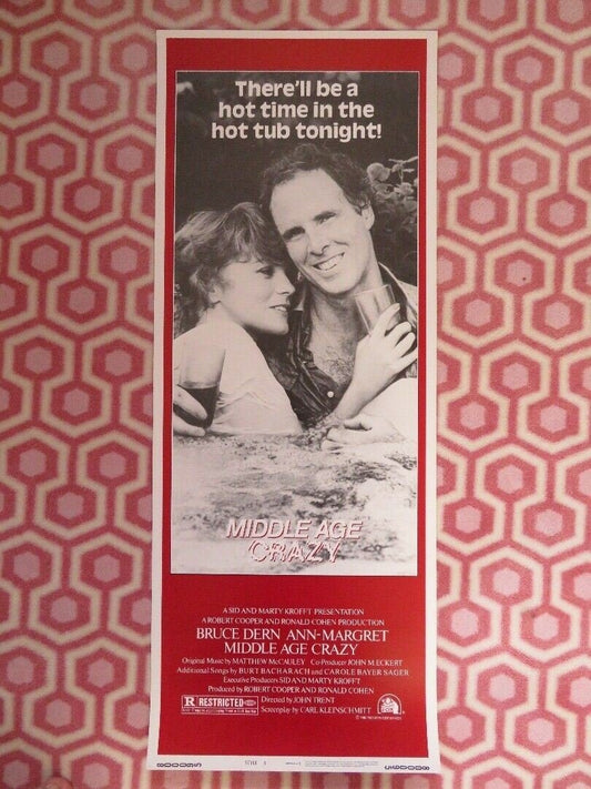 MIDDLE AGE CRAZY STYLE B US INSERT (14"x 36") POSTER BRUCE DERN ANN-MARGRET '80 - Rendezvous Cinema
