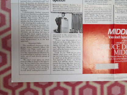 MIDDLE AGE CRAZY US ONE SHEET POSTER BRUCE DERN ANN - MARGRET1980 STYLE A Movie posters