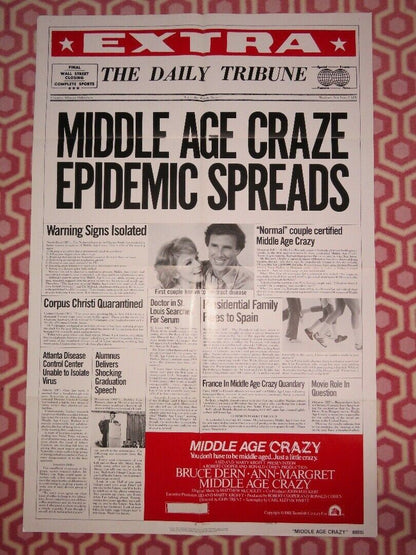 MIDDLE AGE CRAZY US ONE SHEET POSTER BRUCE DERN ANN - MARGRET1980 STYLE A Movie posters