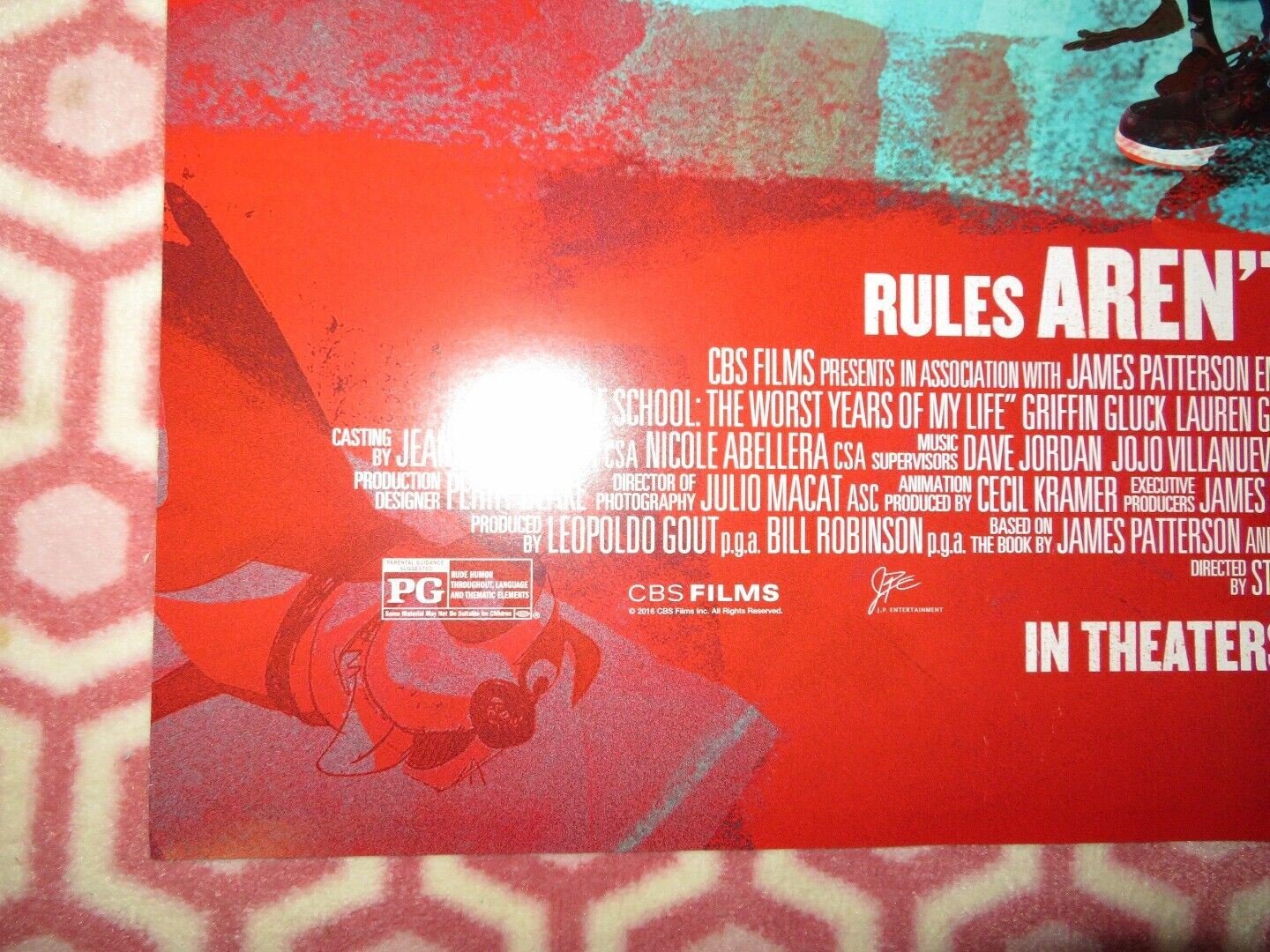 MIDDLE SCHOOL: THE WORST YEARS OF MY LIFE US ONE SHEET ROLLED POSTER 2016 Movie posters