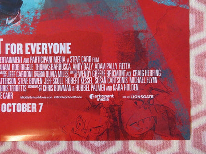 MIDDLE SCHOOL: THE WORST YEARS OF MY LIFE US ONE SHEET ROLLED POSTER 2016 Movie posters