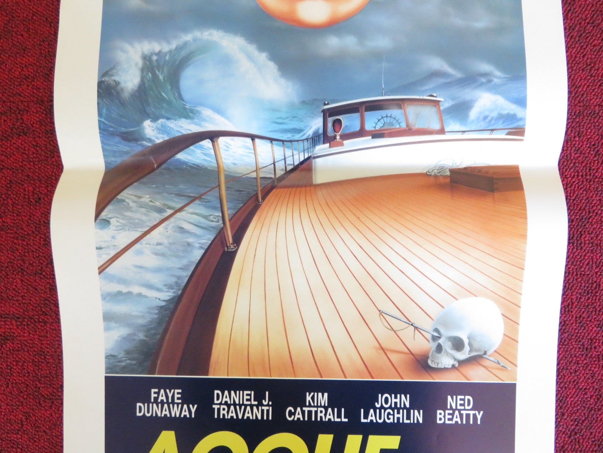 MIDNIGHT CROSSING ITALIAN LOCANDINA POSTER FAYE DUNAWAY DANIEL J. TRAVANTI 1989 Rendezvous Cinema Movie posters