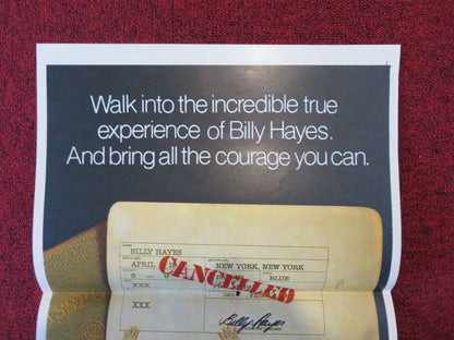 MIDNIGHT EXPRESS FOLDED AUSTRALIAN DAYBILL POSTER Oliver Stone Brad Davis 1978 Movie posters