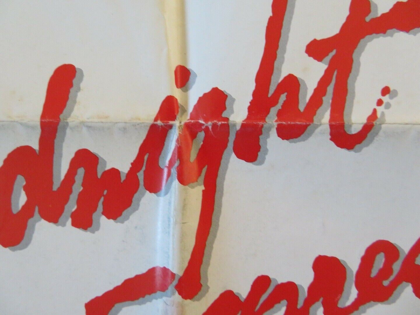 MIDNIGHT EXPRESS FOLDED US ONE SHEET POSTER ALAN PARKER BILLY HAYES 1978 Movie posters