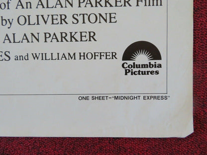 MIDNIGHT EXPRESS FOLDED US ONE SHEET POSTER ALAN PARKER BILLY HAYES 1978 Movie posters