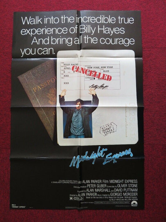 MIDNIGHT EXPRESS US ONE SHEET POSTER BRAD DAVIS IRENE MIRACLE ALAN PARKER (D) Movie posters
