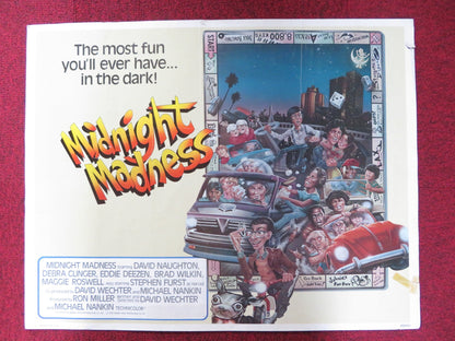 MIDNIGHT MADNESS US HALF SHEET (22"x 28") POSTER DAVID NAUGHTON D. CLINGER 1980 Rendezvous Cinema Movie posters