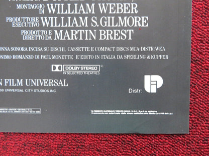 MIDNIGHT RUN ITALIAN FOTOBUSTA POSTER ROBERT DE NIRO CHARLES GRODIN 1984 Rendezvous Cinema Movie posters