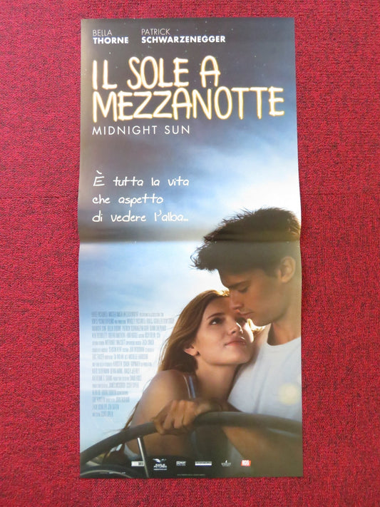 MIDNIGHT SUN ITALIAN LOCANDINA POSTER BELLA THORNE PATRICK SCHWARZENEGGER 2018 Rendezvous Cinema Movie posters