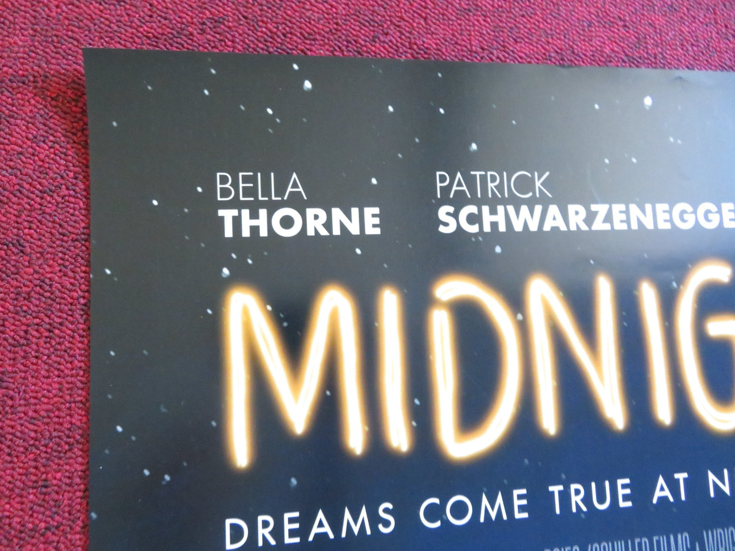 MIDNIGHT SUN US ONE SHEET ROLLED POSTER PATRICK SCHWARZENEGGER BELLA THORNE 2018 Rendezvous Cinema Movie posters