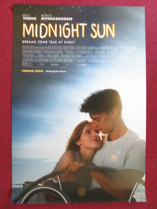 MIDNIGHT SUN US ONE SHEET ROLLED POSTER PATRICK SCHWARZENEGGER BELLA THORNE 2018 Rendezvous Cinema Movie posters