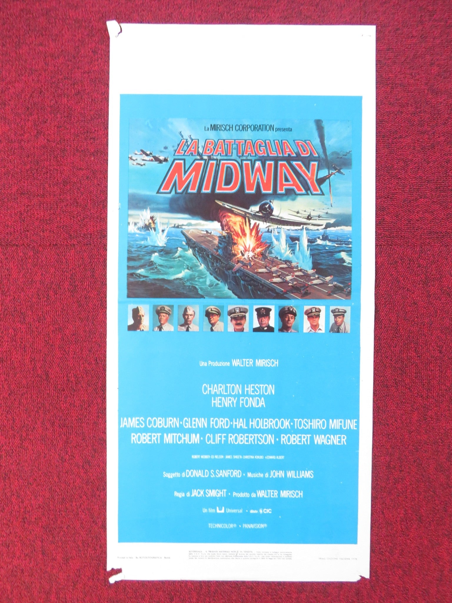 MIDWAY ITALIAN LOCANDINA POSTER CHARLTON HESTON HENRY FONDA 1976 Rendezvous Cinema Movie posters