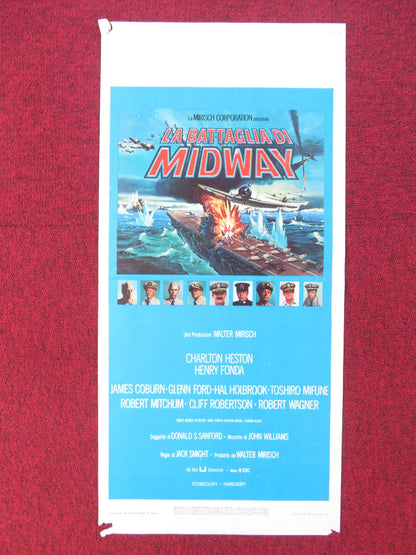 MIDWAY ITALIAN LOCANDINA POSTER CHARLTON HESTON HENRY FONDA 1976 Rendezvous Cinema Movie posters