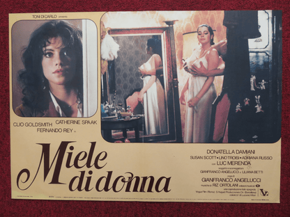 MIELE DI DONNA / HONEY ITALIAN FOTOBUSTA POSTER C.GOLDSMITH CATHERINE SPAAK '81 Rendezvous Cinema Movie posters