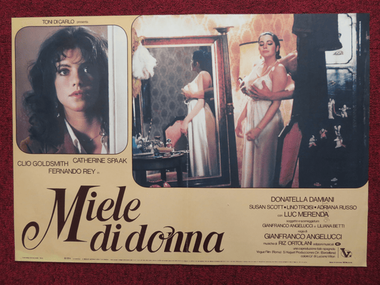 MIELE DI DONNA / HONEY ITALIAN FOTOBUSTA POSTER C.GOLDSMITH CATHERINE SPAAK '81 Rendezvous Cinema Movie posters