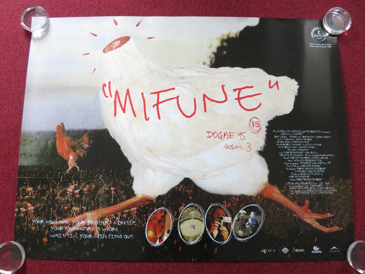 MIFUNE UK QUAD (30"x 40") ROLLED POSTER IBEN HJEJLE ANDERS W. BERTHELSEN 1999 Rendezvous Cinema Movie posters