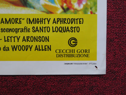 MIGHTY APHRODITE ITALIAN FOGLIO POSTER WOODY ALLEN F.MURRAY ABRAHAM 1996 Rendezvous Cinema Movie posters