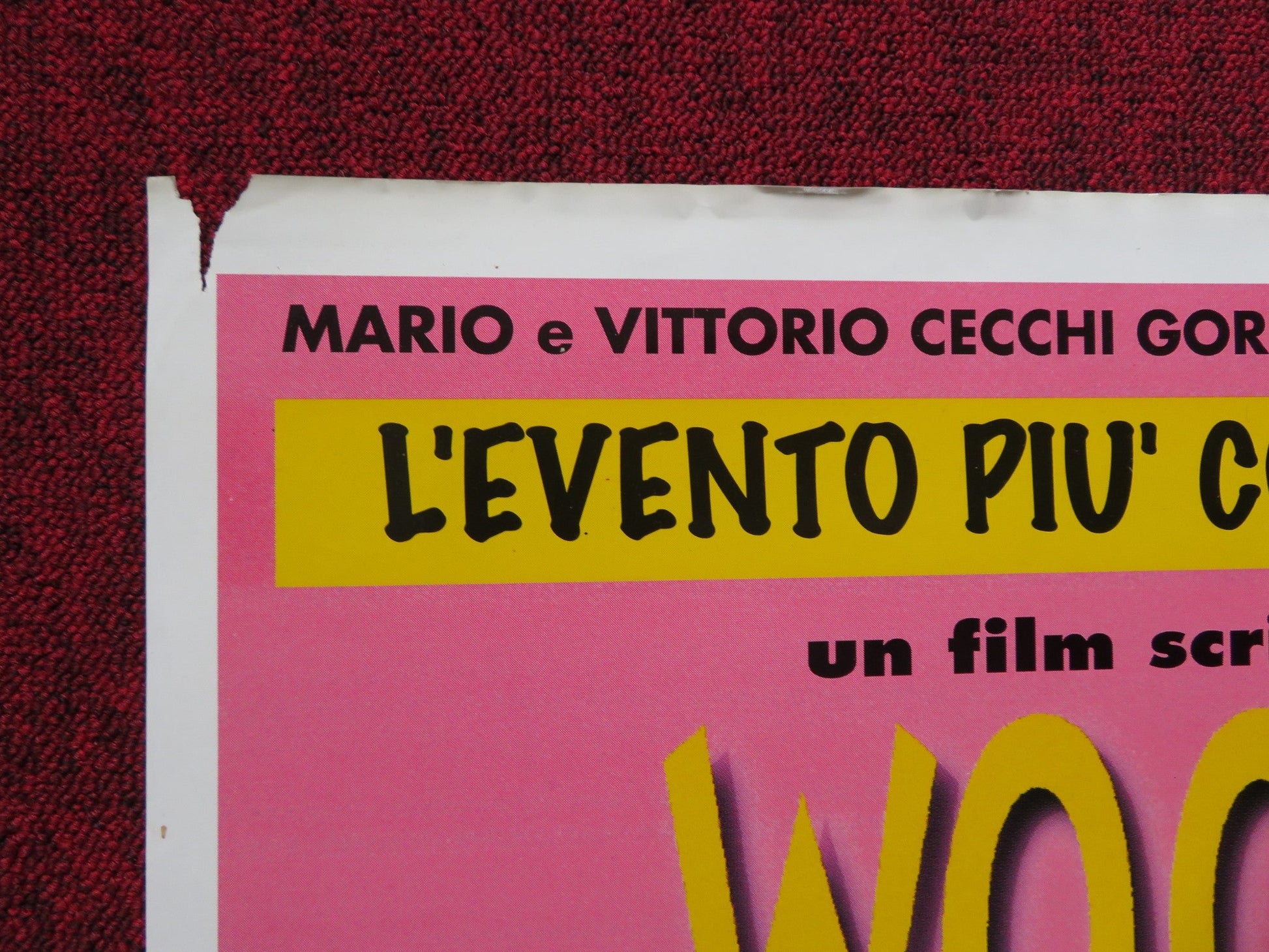 MIGHTY APHRODITE ITALIAN FOGLIO POSTER WOODY ALLEN F.MURRAY ABRAHAM 1996 Rendezvous Cinema Movie posters