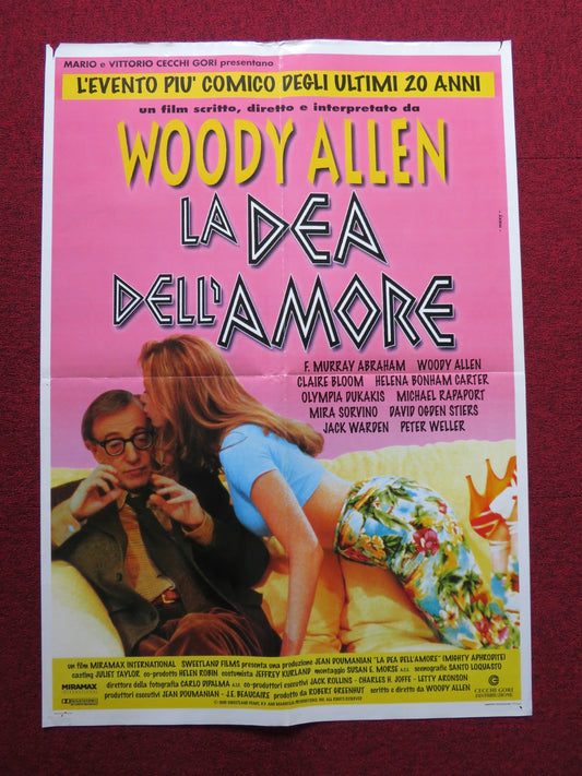 MIGHTY APHRODITE ITALIAN FOGLIO POSTER WOODY ALLEN F.MURRAY ABRAHAM 1996 Rendezvous Cinema Movie posters