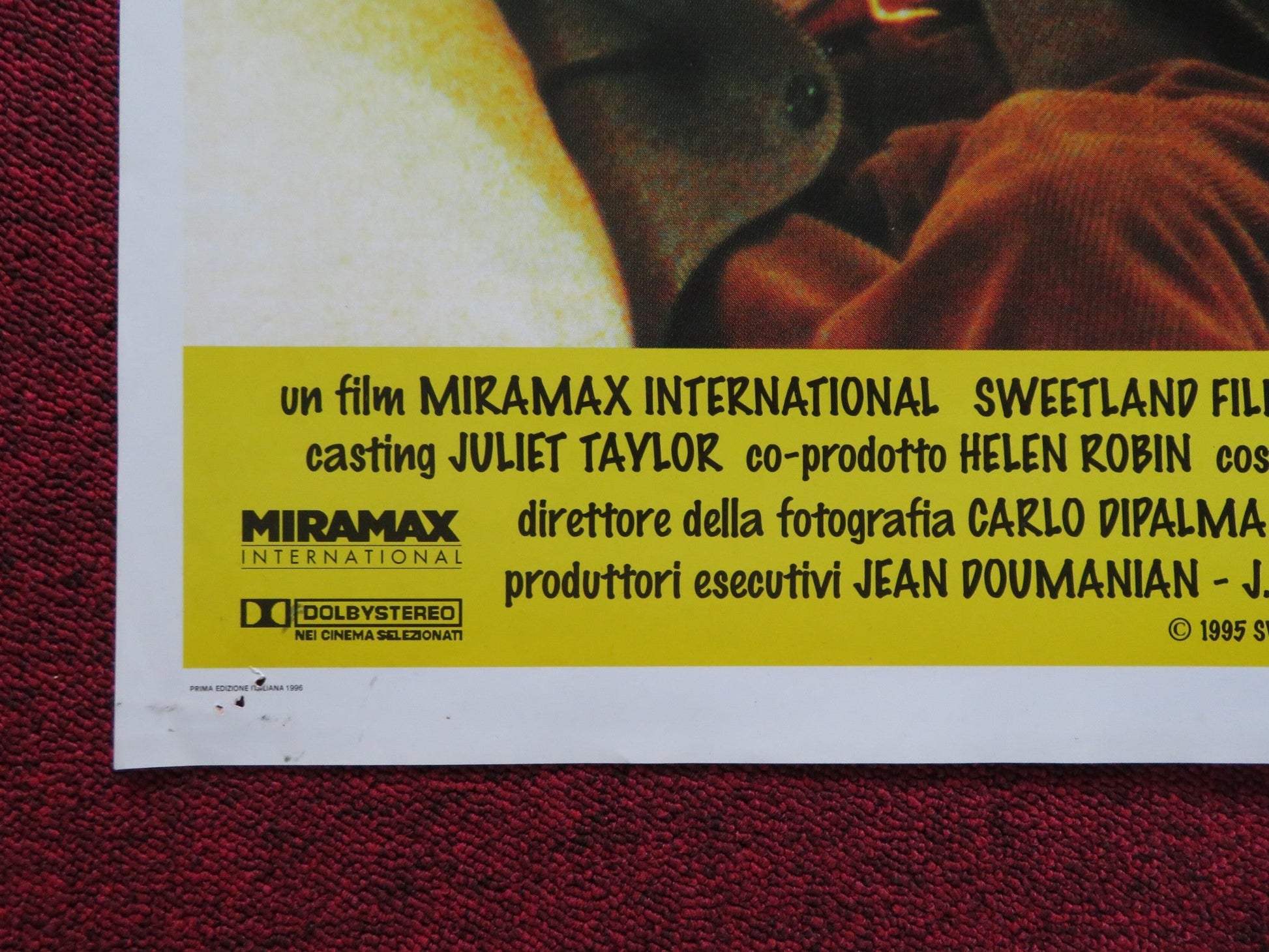 MIGHTY APHRODITE ITALIAN FOGLIO POSTER WOODY ALLEN F.MURRAY ABRAHAM 1996 Rendezvous Cinema Movie posters