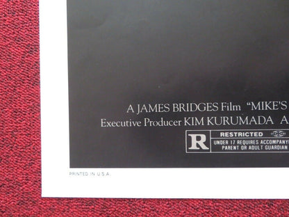 MIKE'S MURDER FOLDED US ONE SHEET POSTER DEBRA WINGER MARK KEYLOUN 1984 Movie posters