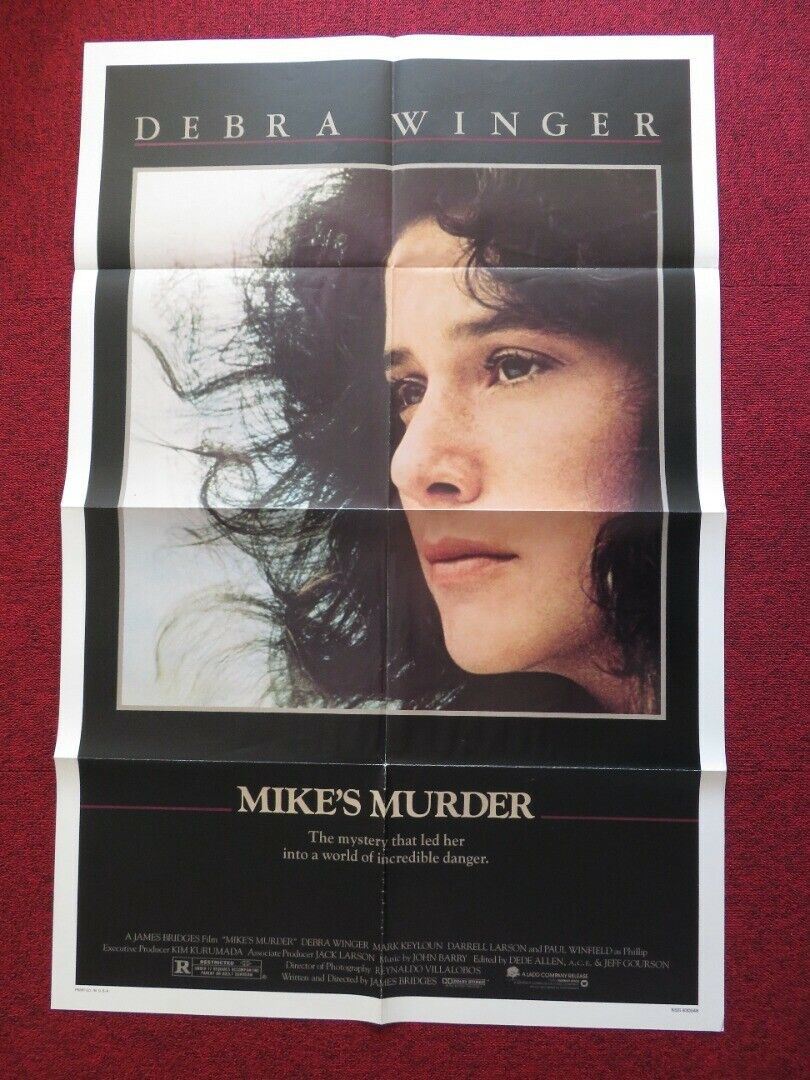 MIKE'S MURDER FOLDED US ONE SHEET POSTER DEBRA WINGER MARK KEYLOUN 1984 Movie posters