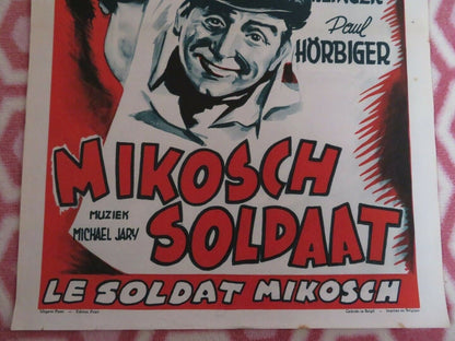 MIKOSCH SOLDAAT/ Mikosch rückt ein BELGIUM (17.5"x 13.5") POSTER 1952 Movie posters