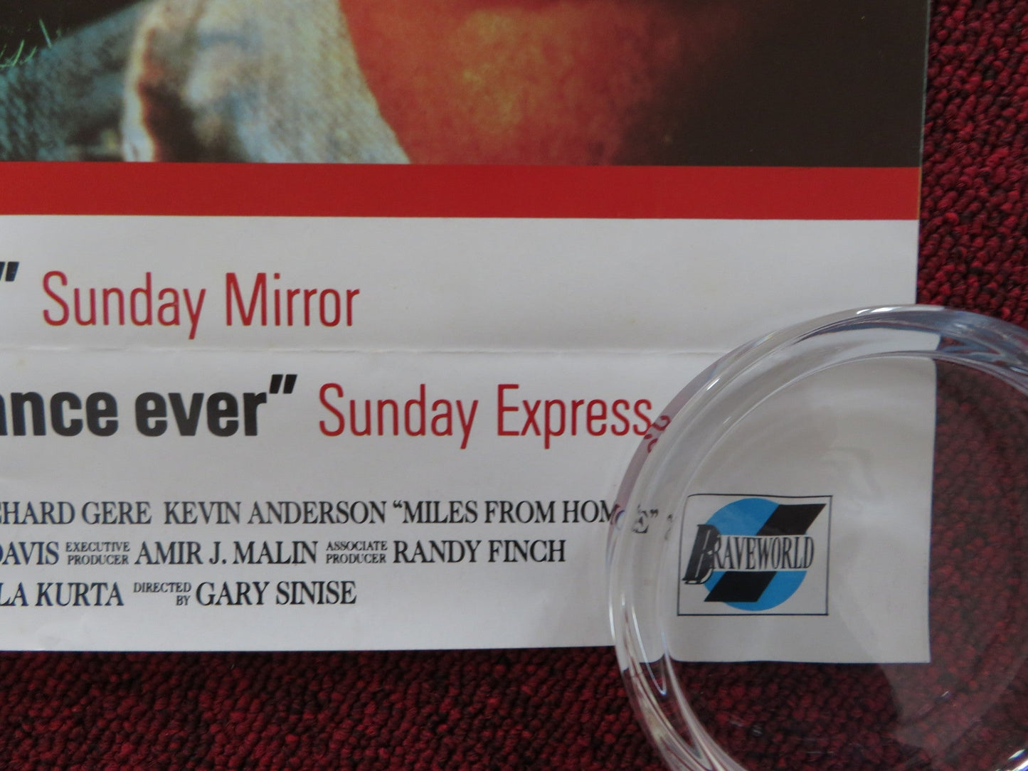 MILES FROM HOME VHS VIDEO POSTER RICHARD GERE KEVIN ANDERSON 1988 Rendezvous Cinema Movie posters