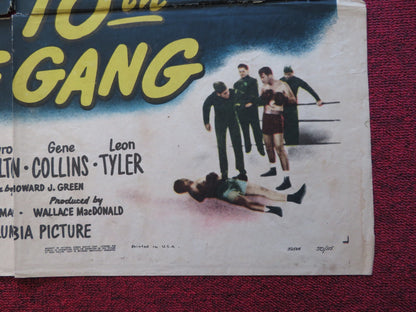 MILITARY ACADEMY WITH THAT TENTH AVENUE GANG FOLDED US ONE SHEET POSTER 1950 Rendezvous Cinema Movie posters